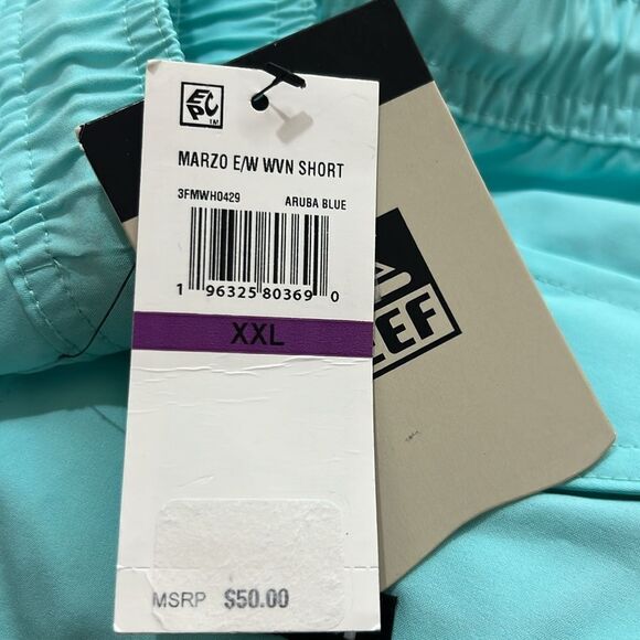 Reef aruba blue woven Board shorts size XXL NWT - Picture 10 of 12